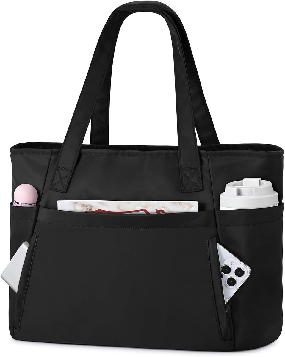 Grote Dames Shopper Tas met Laptopcompartiment voor Werk, Strand en Reizen - Ideaal voor Universiteiten en Sportactiviteiten