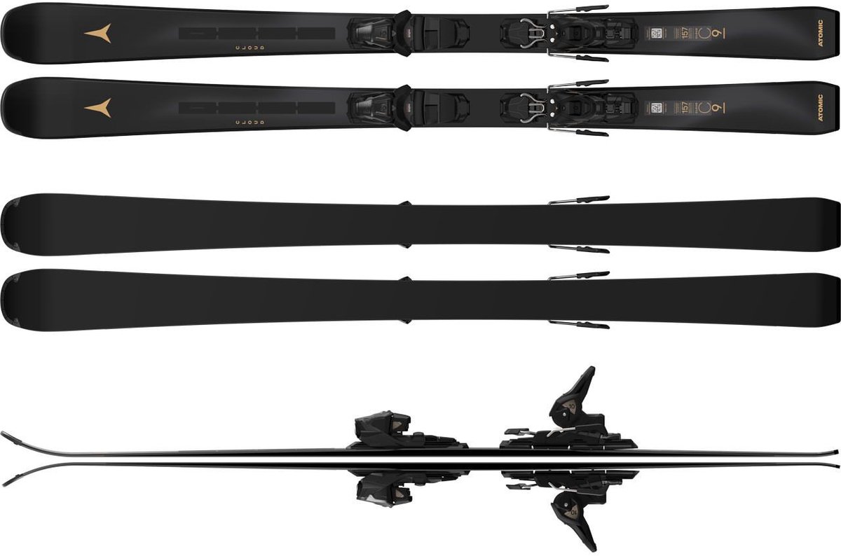 ATOMIC - E cloud c9 rvsk light lt black - Ski heren - Zwart