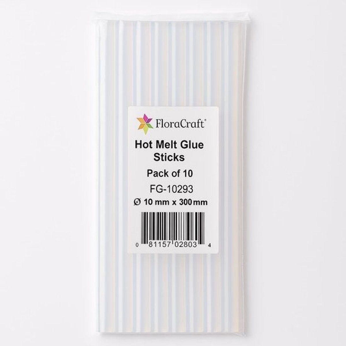 Lijmsticks - Hotmeltstaven - Voor bloemisterij en knutselen - Extra lange staven - 10mm x 300mm - Transparant