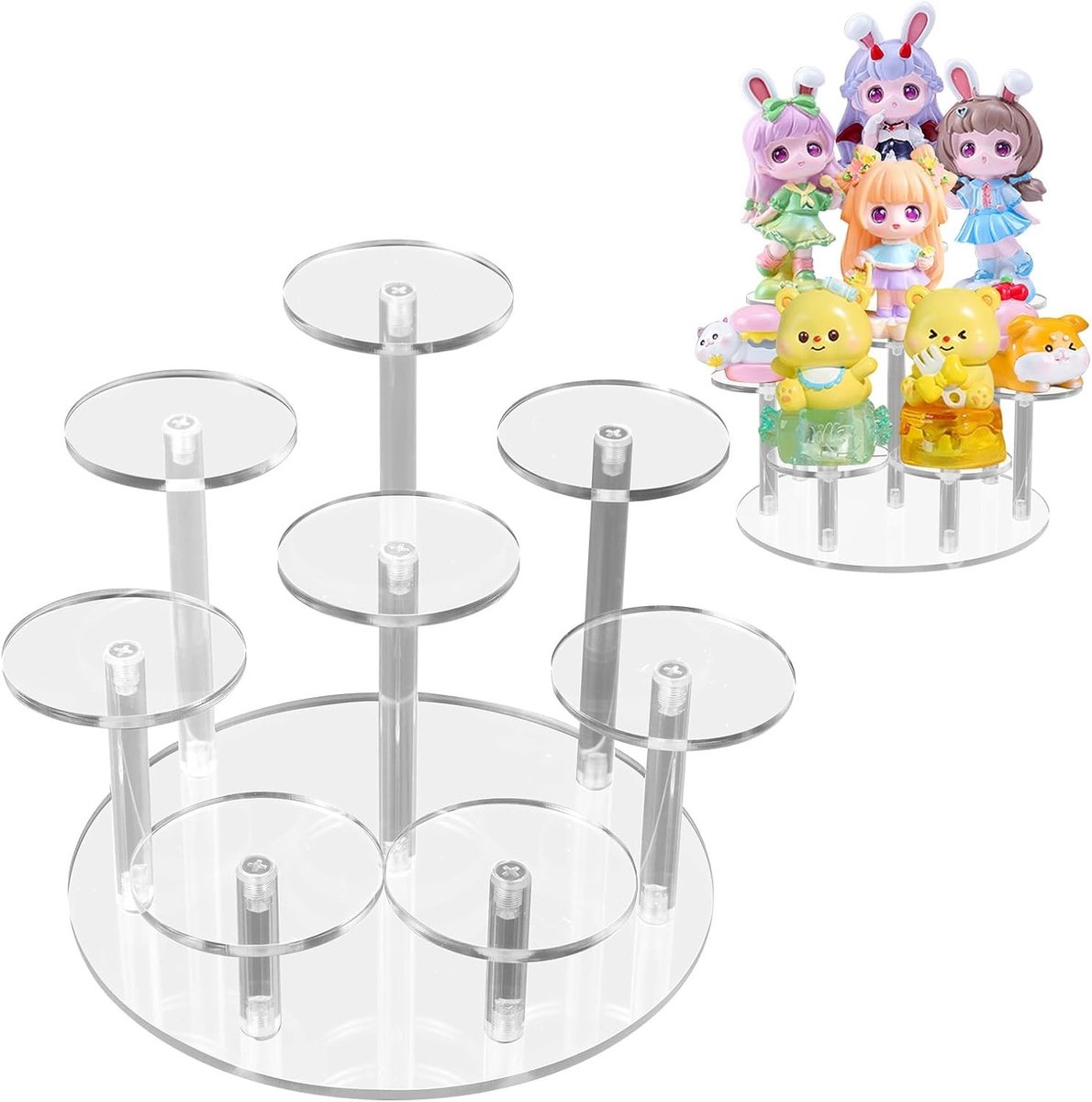Acryl Display Stand voor Parfum, Cosmetica en Desserts - 8 Laags Transparant Rek voor Sieraden en Figuren