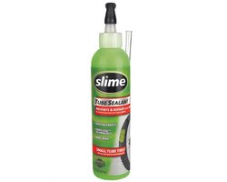Slime 10015 Fiets Bandenreparatiemiddel - Preventie of reparatie van lekken - Dicht lekken tot 3 mm - Voor alle fietsen & andere voertuigen met binnenbanden - 237 ml
