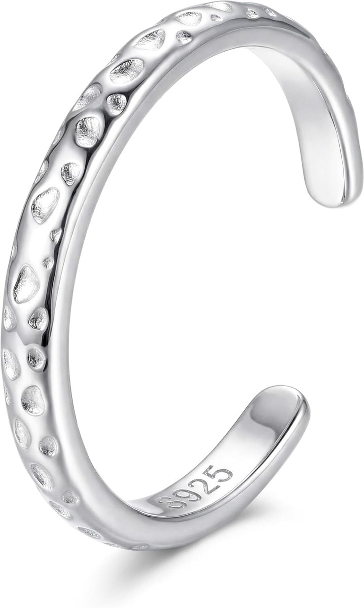 Milacolato S925 Sterling Silver Toe Rings for Women Adjustable Cuff Toe Ring Set Minimalist Tail Band Rings - ShopVlot