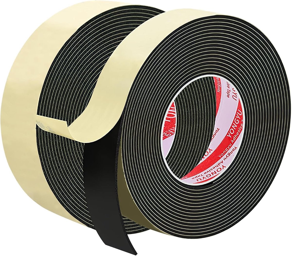 Set van 2 zelfklevende viltbanden (5 m x 2,5 cm) voor meubels, krasbescherming en geluidsdemping, eenvoudig aan te passen en te verwijderen