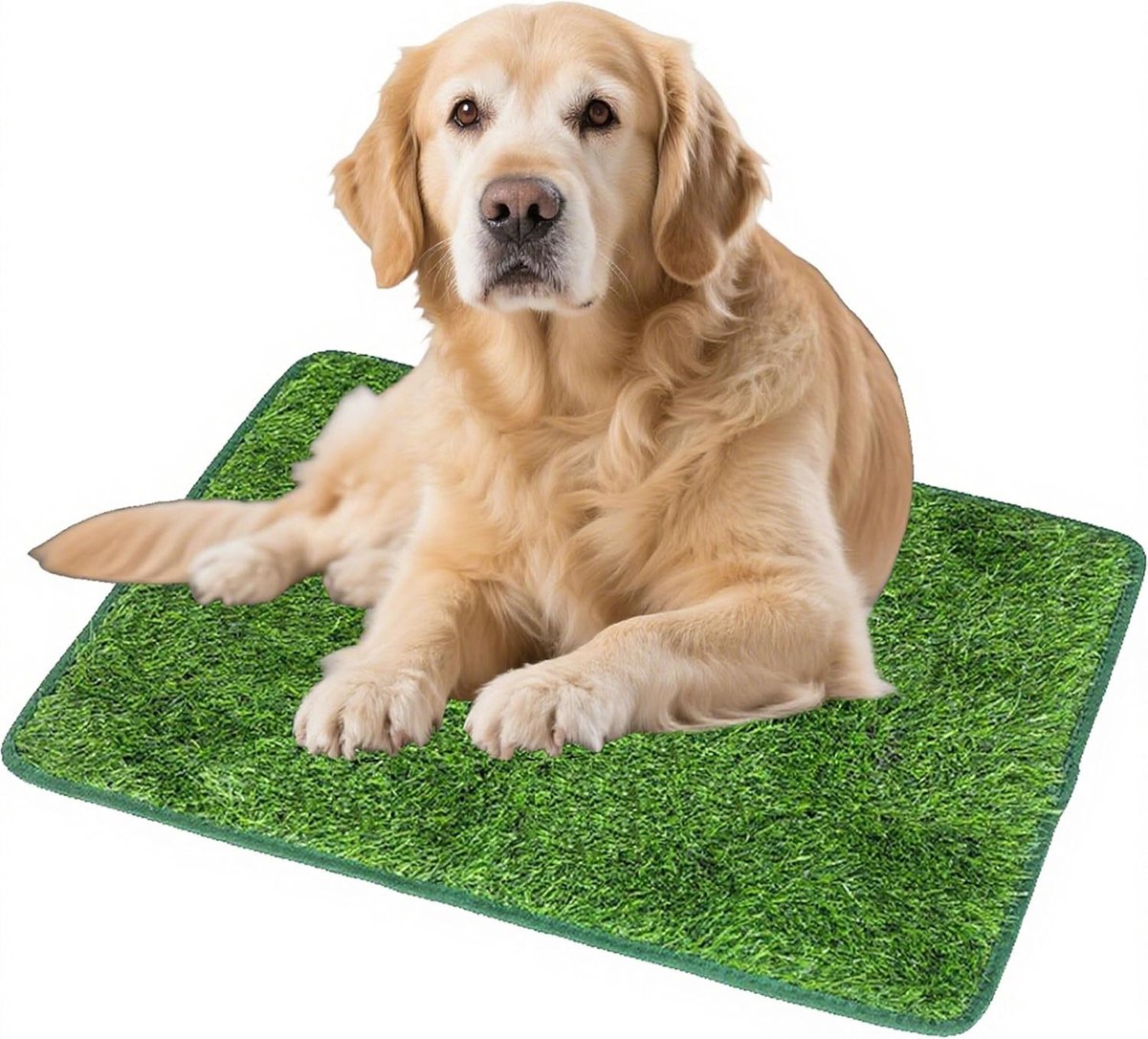 Dog Mat Dog Toilet for Puppies, Artificial Grass Indoor Outdoor Washable and Reusable, Lawn Decoration (18 x 28 inches) - ShopVlot