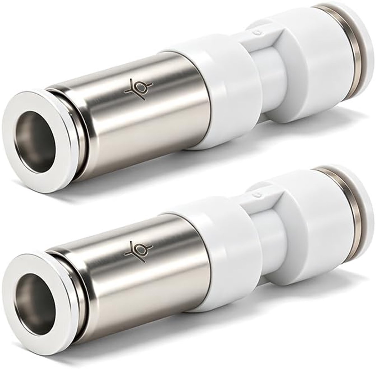 (10mm) 2pcs pneumatic check valves, 10mm ID, straight, with quick connection, for compressor and vacuum pump - ShopVlot