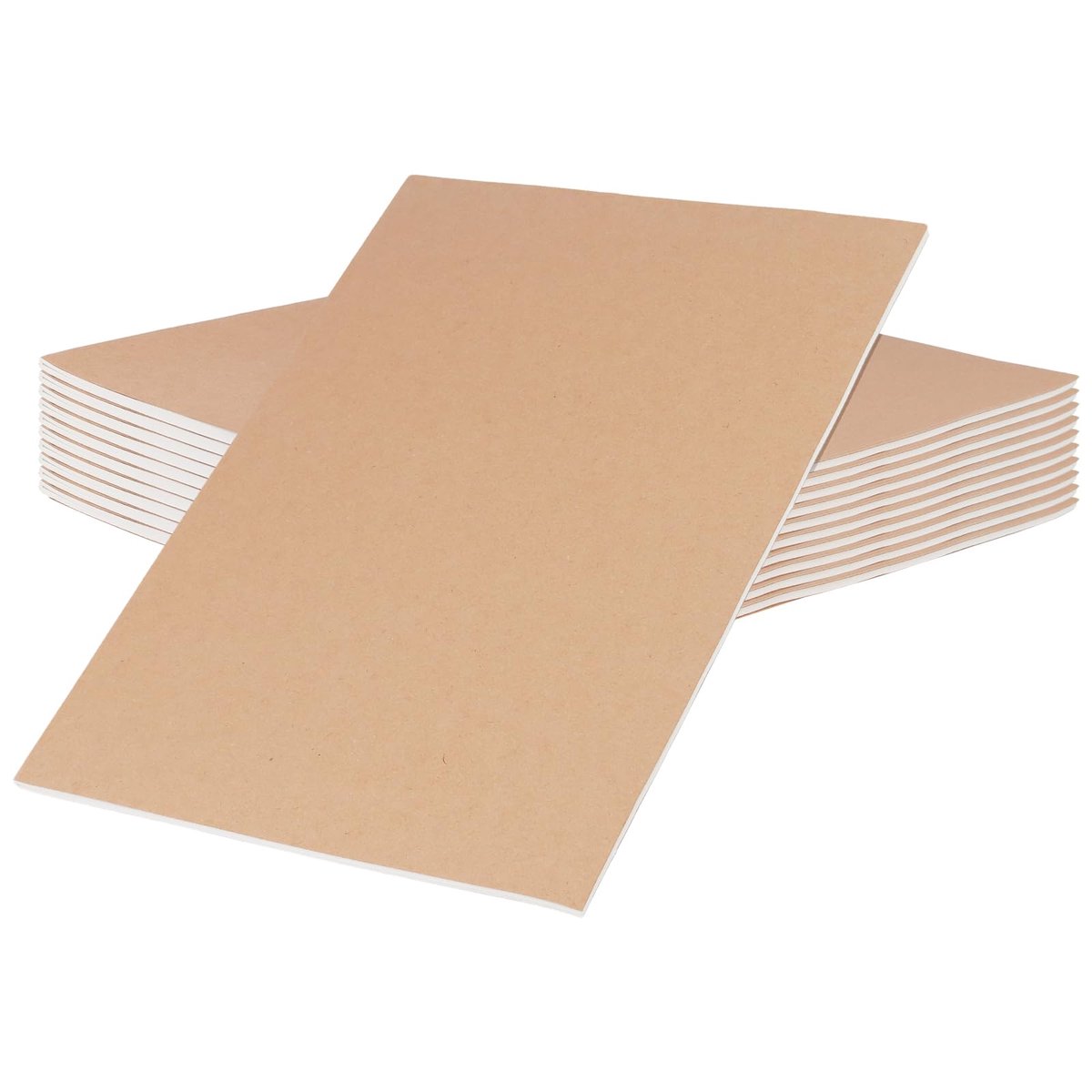 KEILEOHO A4 blanco kraftpapier notitieboek, 20 x 28 cm, 72 pagina's, 80gsm, 10 Pack, voor thuiskantoor dagboek - ShopVlot