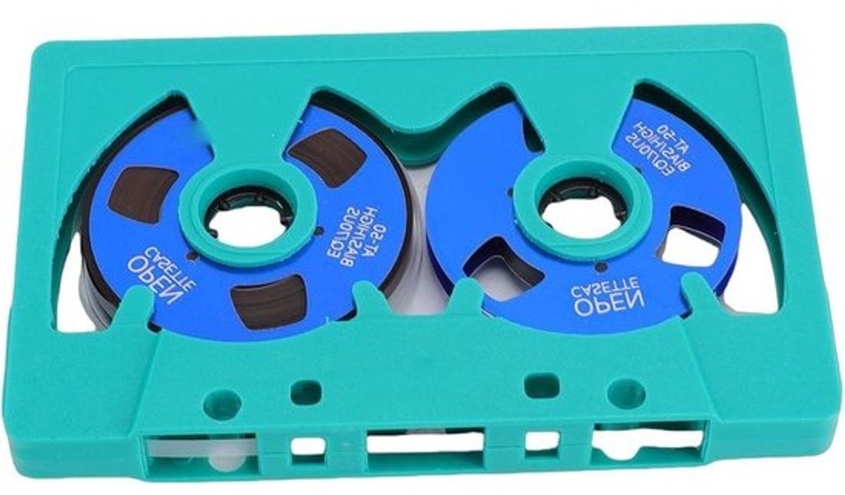 Cassettetape - Opnameband - Voor muziekopname - Metalen spoelen - 50 minuten - Zwart