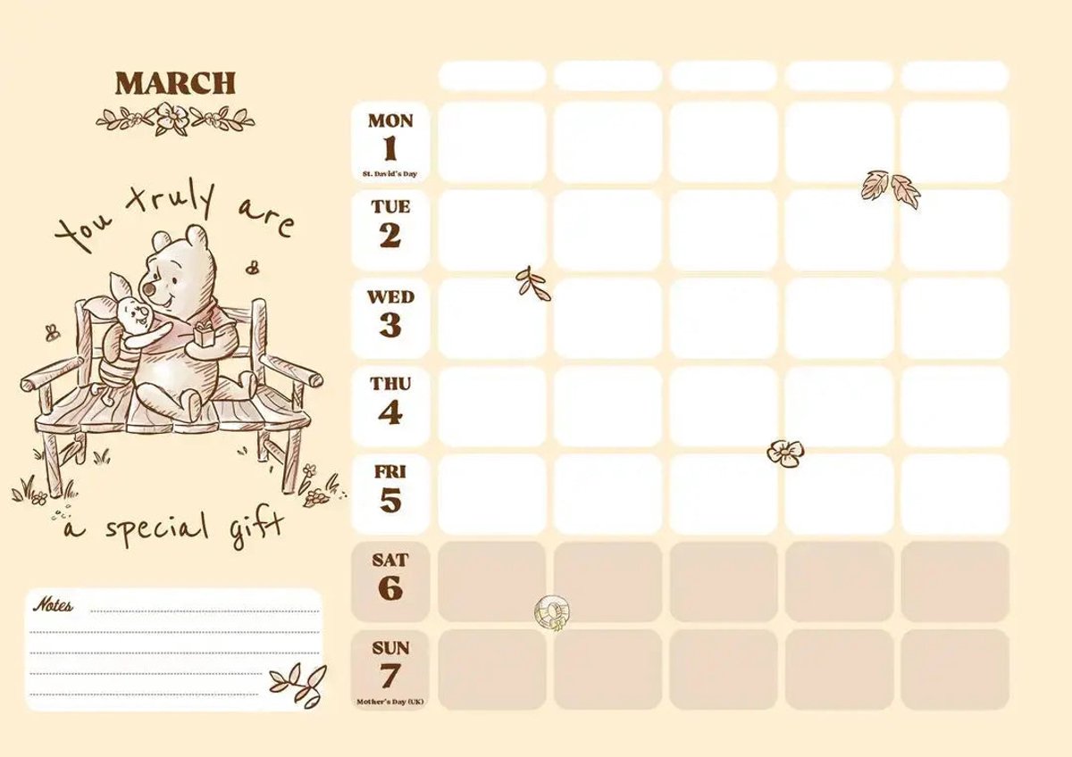 Winnie the Pooh A4 Planner 2027