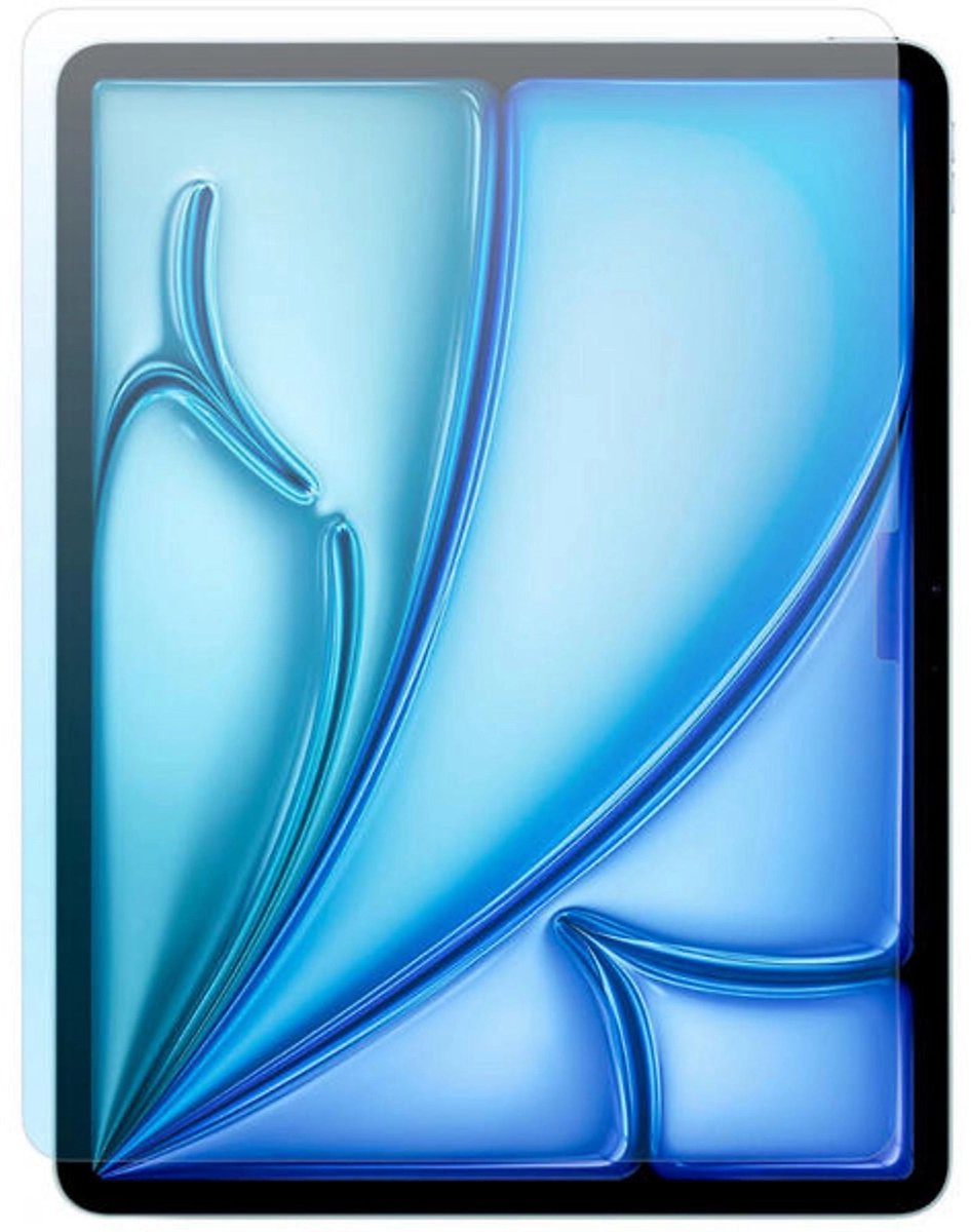 Tucano 2.5D Screenprotector iPad Air 13 (M2-M4) – Behoudt Schermhelderheid en Aanraakgevoeligheid – Bescherming tegen Krassen en Stoten – Eenvoudige Uitlijning en Bubbelvrije Toepassing - Transparant