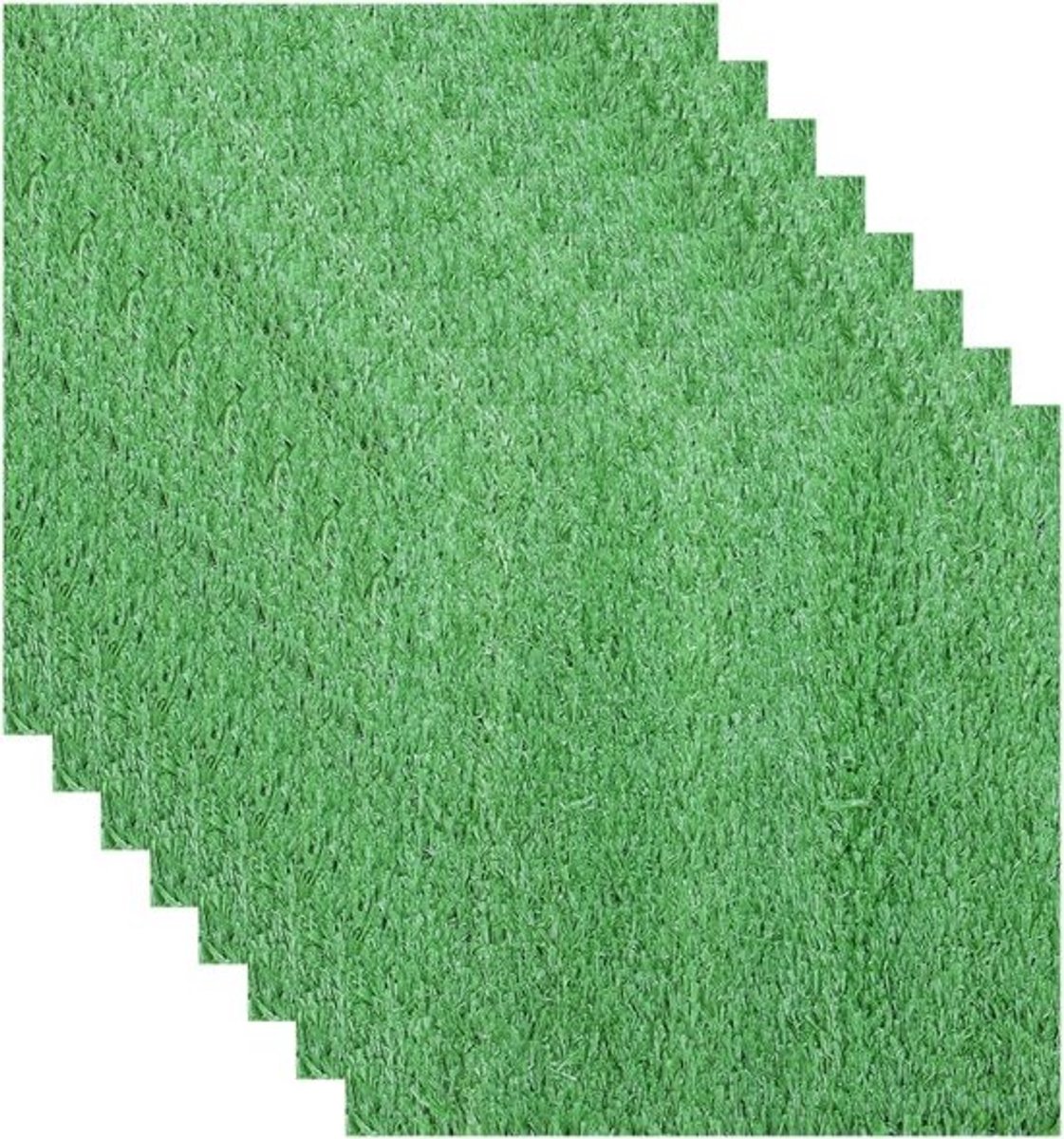 Set kunstgrastapijt - Nepgrastegels - Tuindecoratie voor buiten - Realistisch en zacht - 8 stuks 30x30cm - Groen