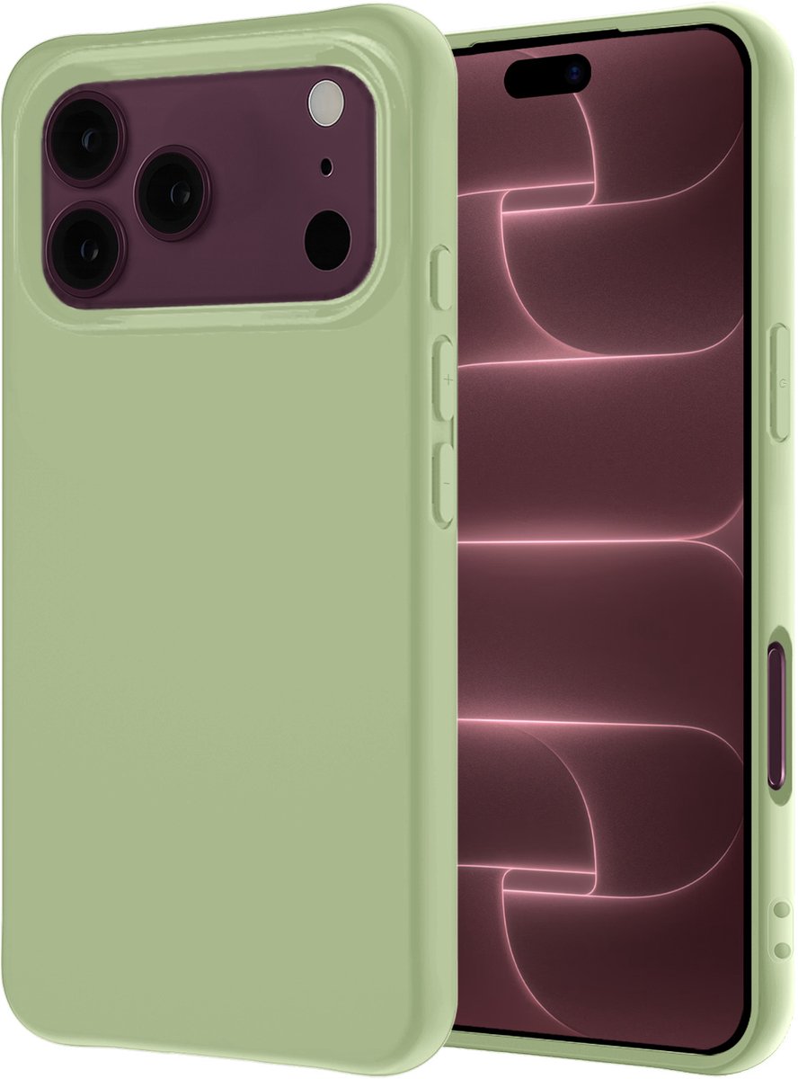 Hoesje - Geschikt voor Apple iPhone 18 Pro Max - Sterk & Shockproof - Hoes Cover - Siliconen Case - Groen