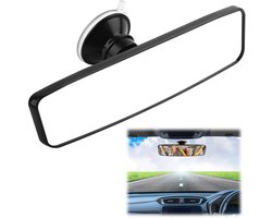 VFANDV Achteruitkijkspiegel met zuignap, 24 x 6,5 cm, groothoek verstelbaar, universele binnenspiegel voor auto, SUV - ShopVlot