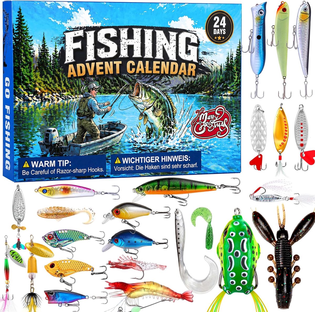 RONSTONE Advent Calendar 2026, 24 Bait, Gifts for Fishermen - ShopVlot