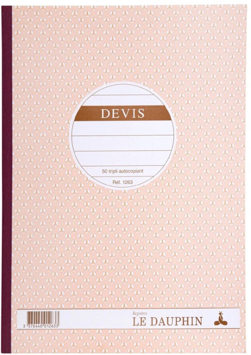 Le Dauphin manifold Devis, 297 × 210 mm, 50 vel doorschrijfpapier