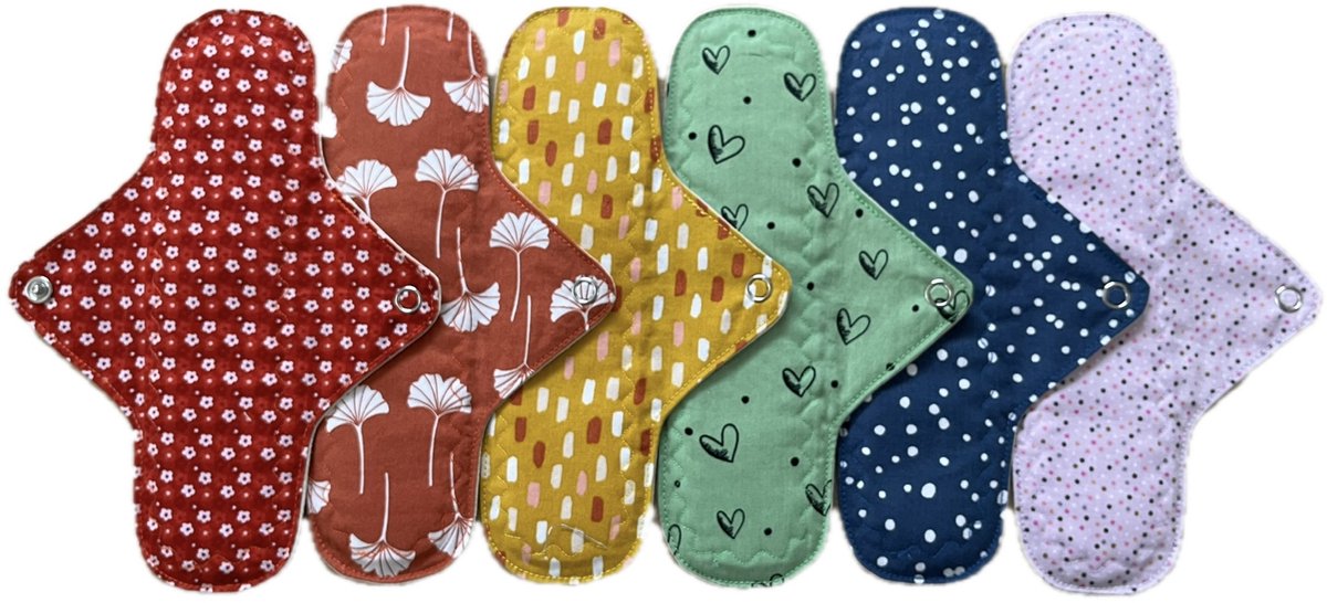Fancy Sew - Wasbare Inlegkruisjes - Rainbow - 6 Stuks - Regenboogkleuren - Herbruikbaar
