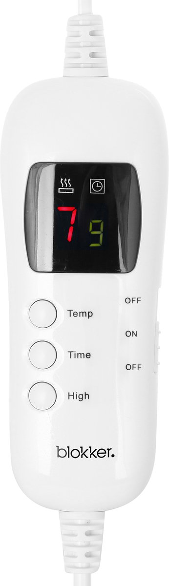 Blokker Elektrische Deken - 9 instellingen - Auto uitschakeling - Timer - Fleece - Digitaal display - Wasmachine wasbaar - EBL-127162.2 Roze – foto 2