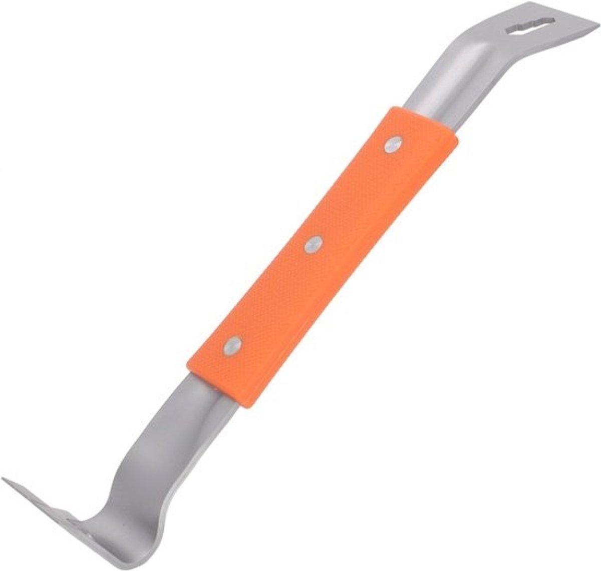 Spijkertrekker - Koevoet - Nagelverwijderaar - Voor timmerwerk - Voor klussen - Roestvrij staal - 32 cm lang - Zwart handvat