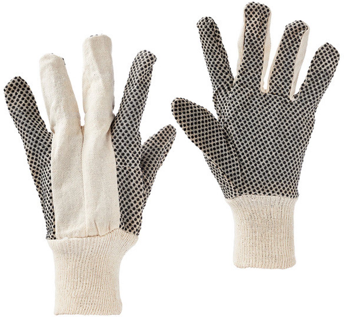 Arco - Werkhandschoen - Polka Dot - Katoen met PVC Noppen - maat 9 - 12 paar
