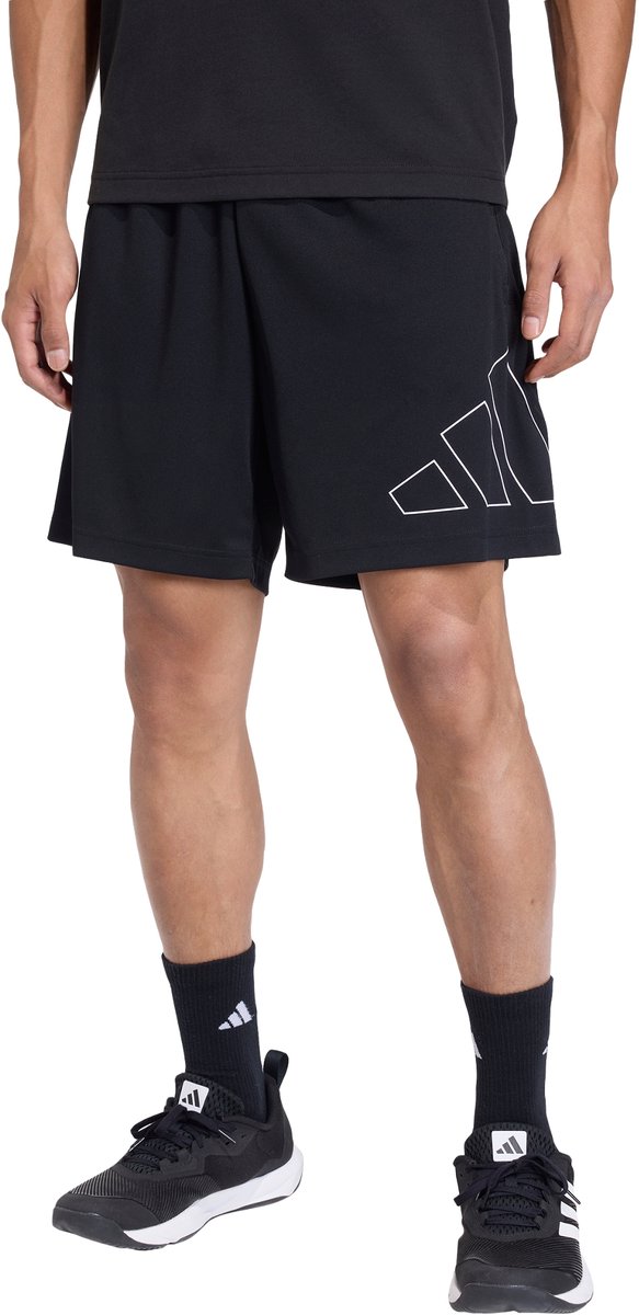 Adidas Performance Workout Essentials Base Pique Big Logo Short Heren Zwart