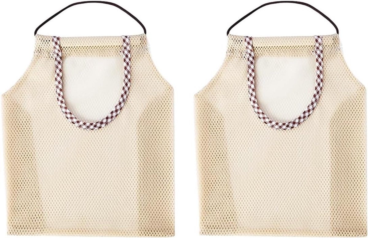 Multifunctionele Hangende Mesh Opbergzak Rack voor Woonkamer, Keuken en Badkamer - Ruimtebesparend en Praktisch