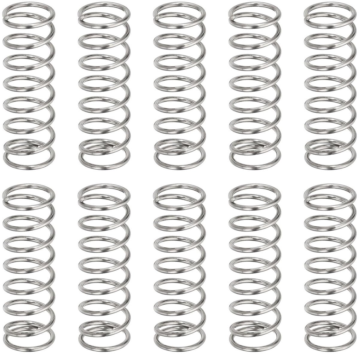 Drukveren 10 stuks - draaddiameter 0,8 mm - roestvrij staal 304 - ideaal voor balpenreparaties - ShopVlot