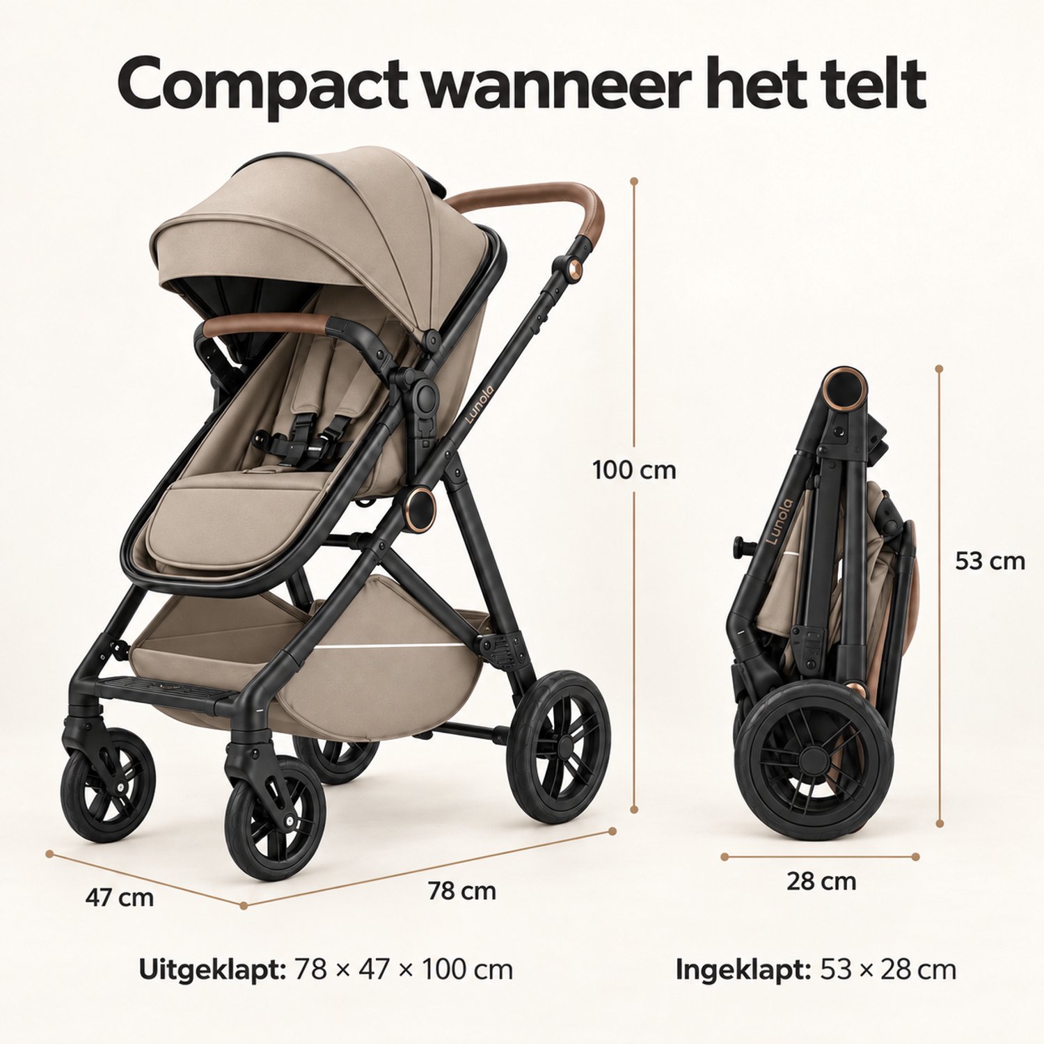 Lunola Lunola Noor 2-in-1 Kinderwagen - afbeelding 2
