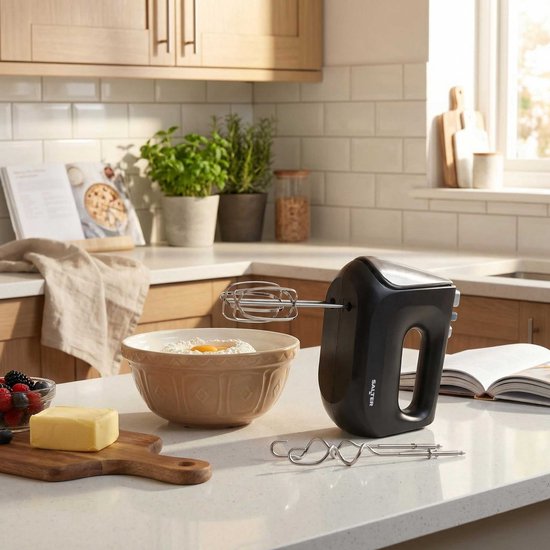 Salter 400W Handmixer - 5 Snelheden, Vaatwasbestendig van Salter — afbeelding 3