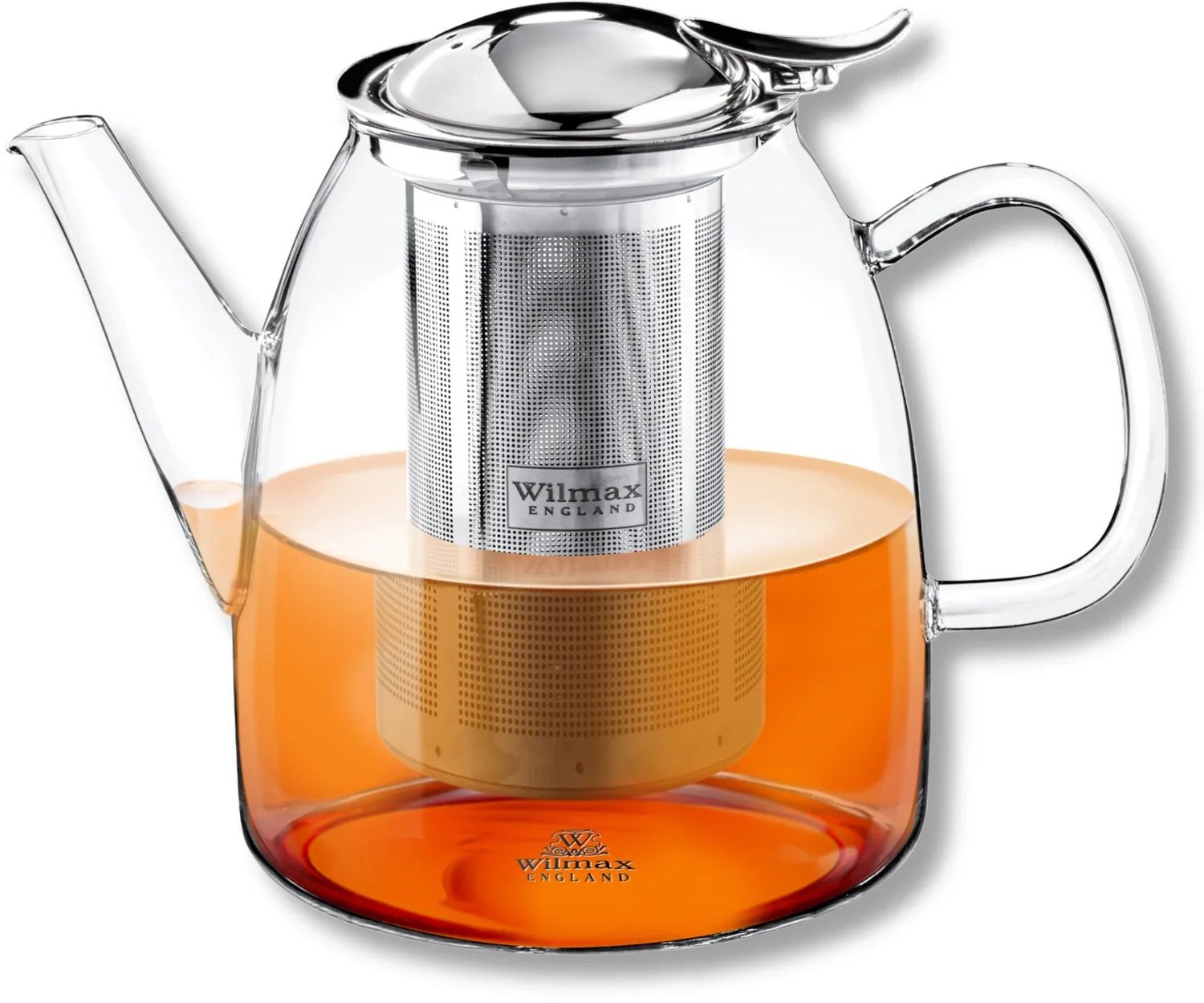 Wilmax Theepot 950 ml Borosilicaatglas RVS WL-888808/A