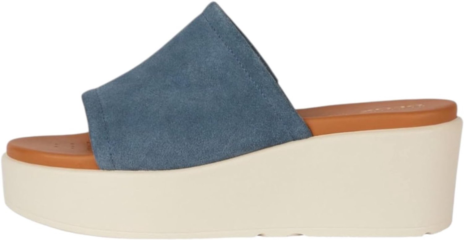 Geox D Xand 2.2s C Wedge Sandalen Dames Comfort & Stijl Avio