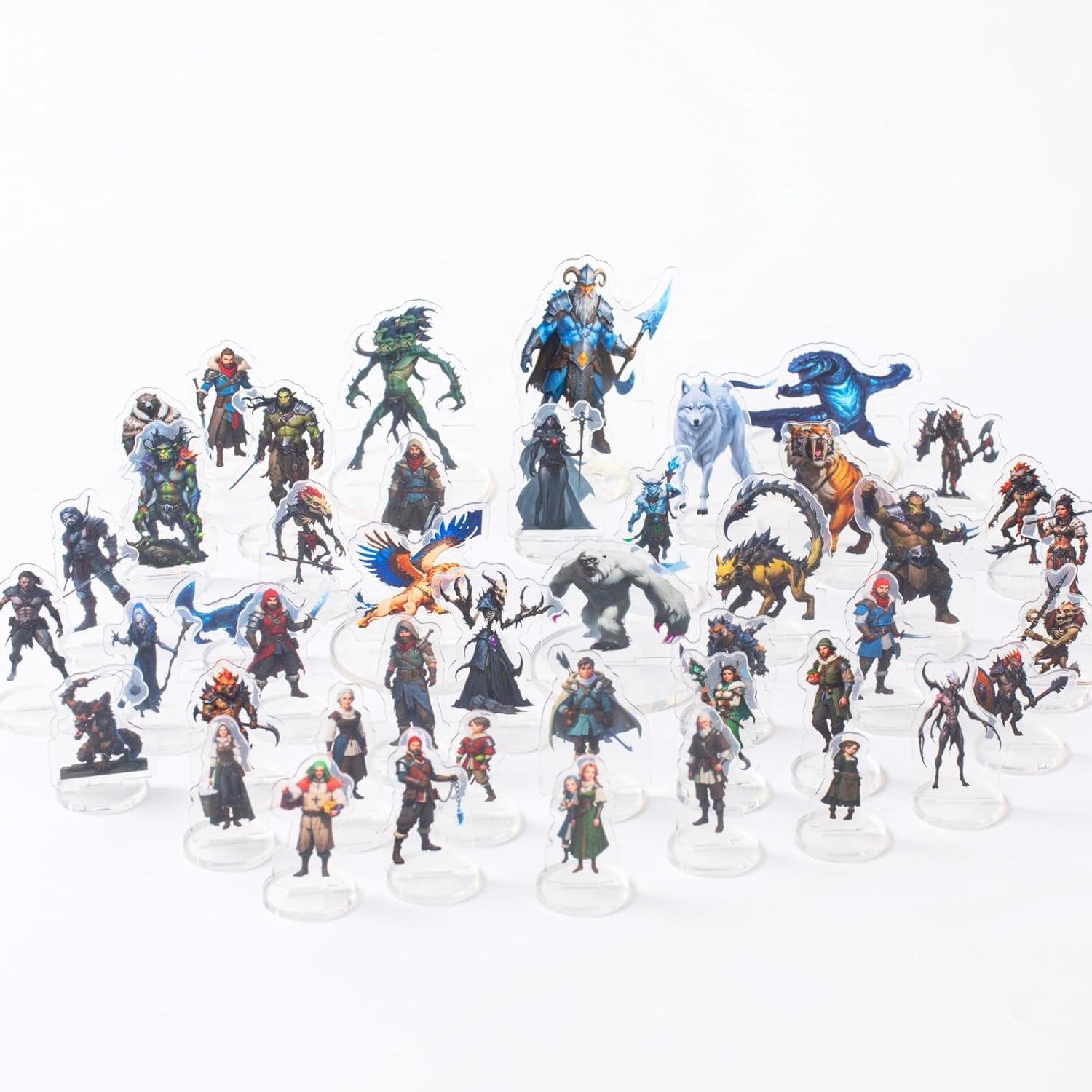 Miniaturen voor Dungeons and Dragons - Arctic Themapakket met Dubbelzijdige Print en 1" Raster - Tabletop TTRPG Accessoires, D&D Figuren en Geschenken voor DM - Geschikt voor CR 0-20