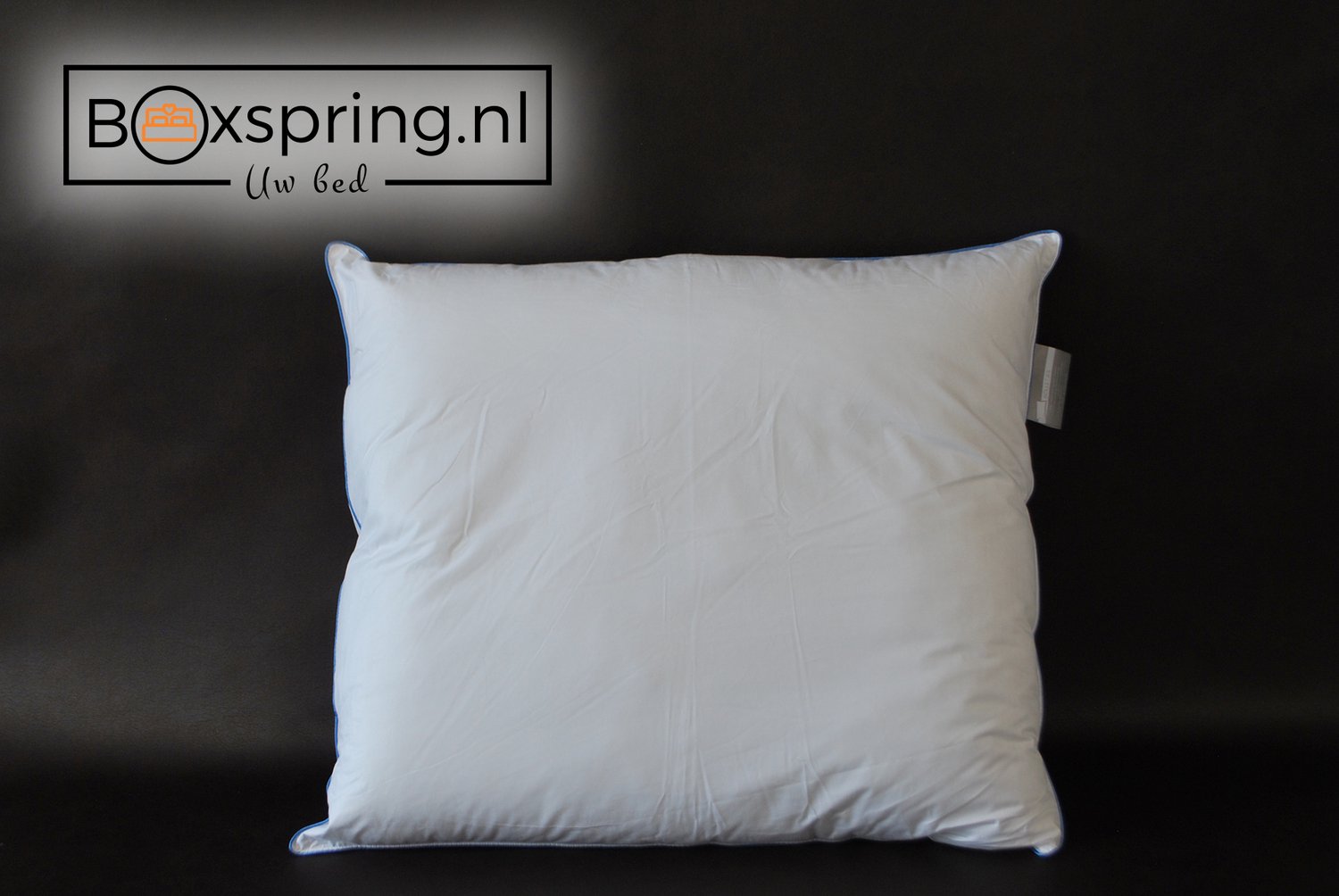 Robijn Hoofdkussen, 60x70cm - 100% Perkal Katoen - 800 Gram - Bolletjes | Anti Allergie | Holle gesiliconiseerde polyester vezelbolletjes