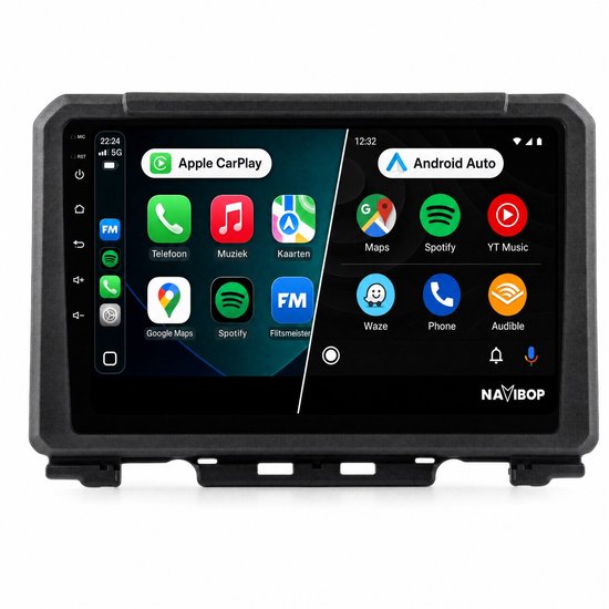 Navibop Autoradio geschikt voor Suzuki Jimny - Draadloos Apple CarPlay ...