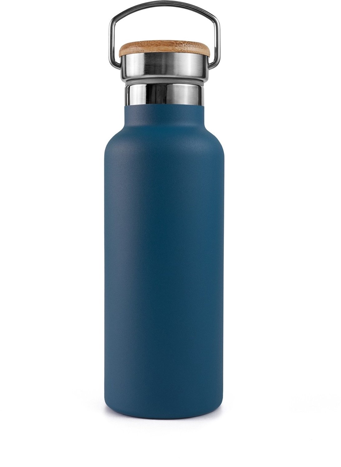 Bambaw® 750ml RVS Thermosfles - Isoleerfles, Dubbelwandig, Lekvrijen, loodvrij en Plasticvrij Geïsoleerde Fles met Bamboe Deksel voor Warme en Koude Dranken - Ideaal voor Reizen, Werk, Yoga, Wandelen en Dagelijks Gebruik – blauw — cadeau in Sport & Outdoor - foto 8