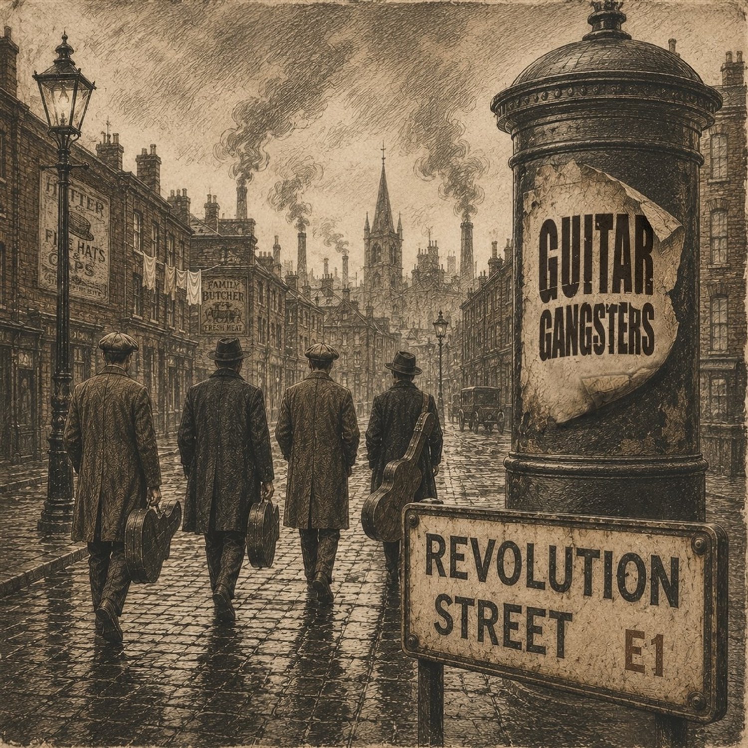 Guitar Gangsters - Revolution Street (LP) (Coloured Vinyl)