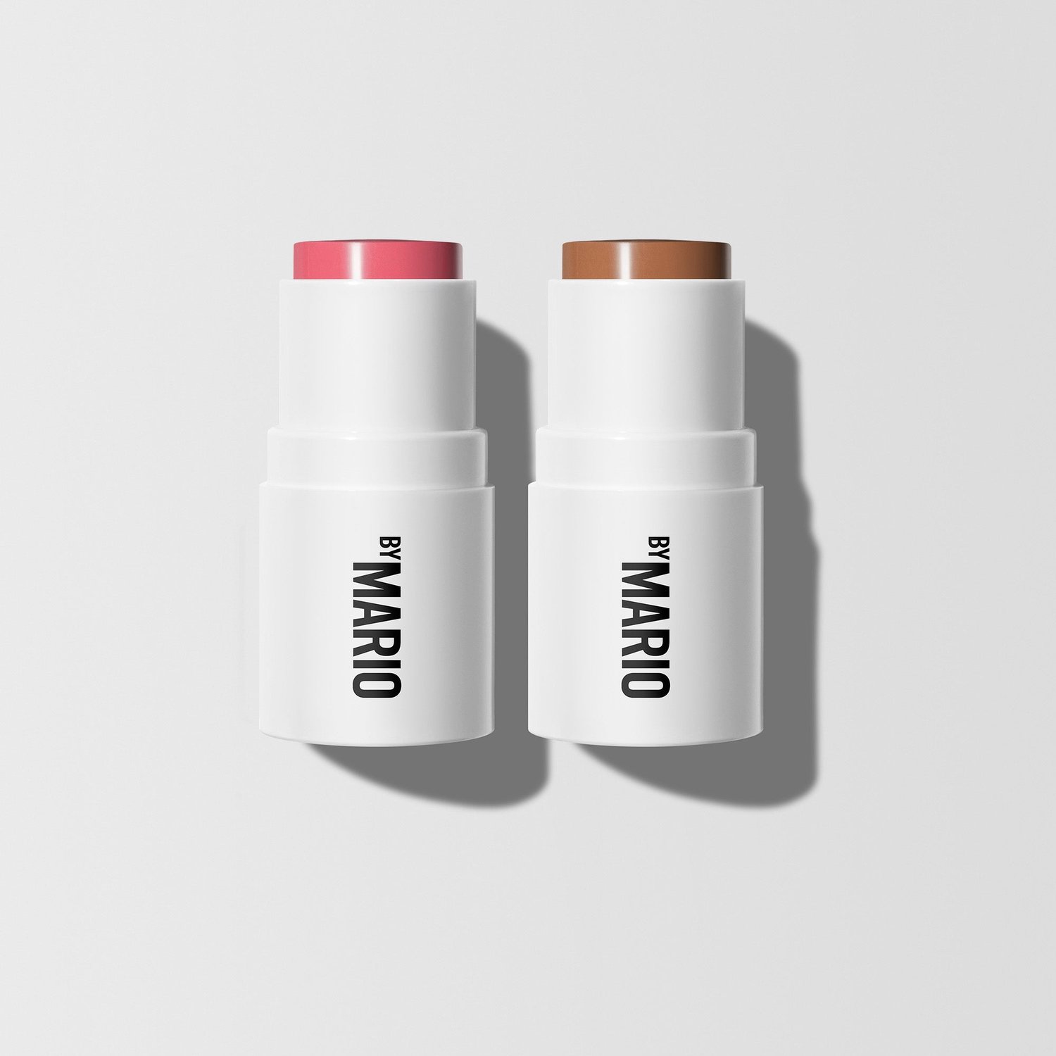 MAKEUP BY MARIO - Sculpt & Pop On-The-Go - Mini Contour & Blush Stick Set - Medium + Pale Petal