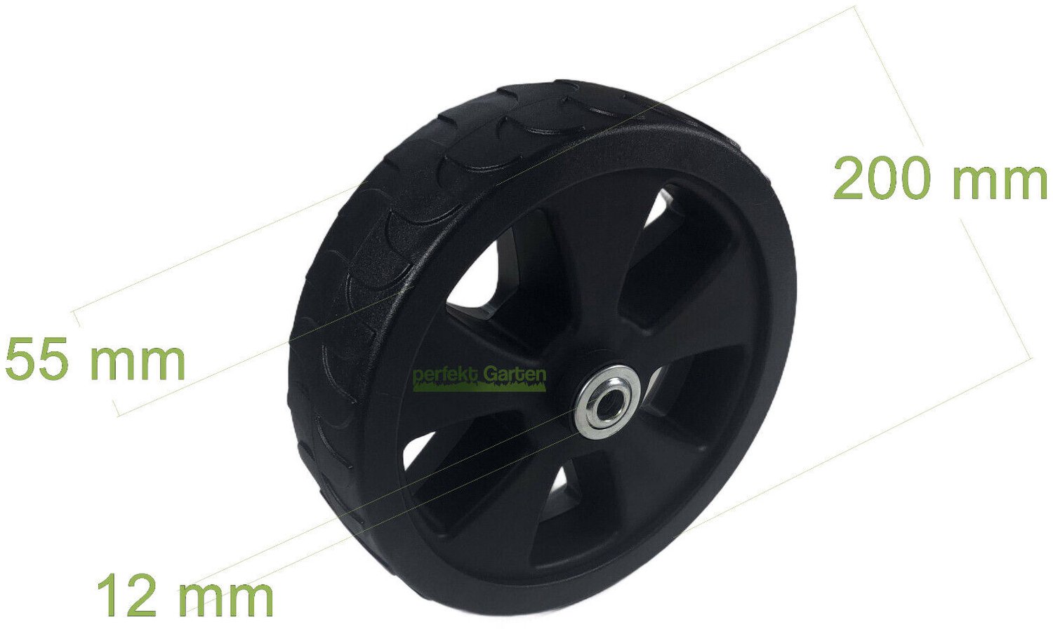 Wiel van 20 cm voor AL-KO-grasmaaiers 46.0, 46.7, 46.8, 4.65, 4.66, 46.3, 473, 475, 4700 en 4800