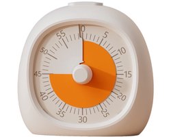 Visuele afteltimer / Time Timer, oplaadbare studietimer , multifunctionele keukentimer afmeting 9×9×5 cm in strak wit design