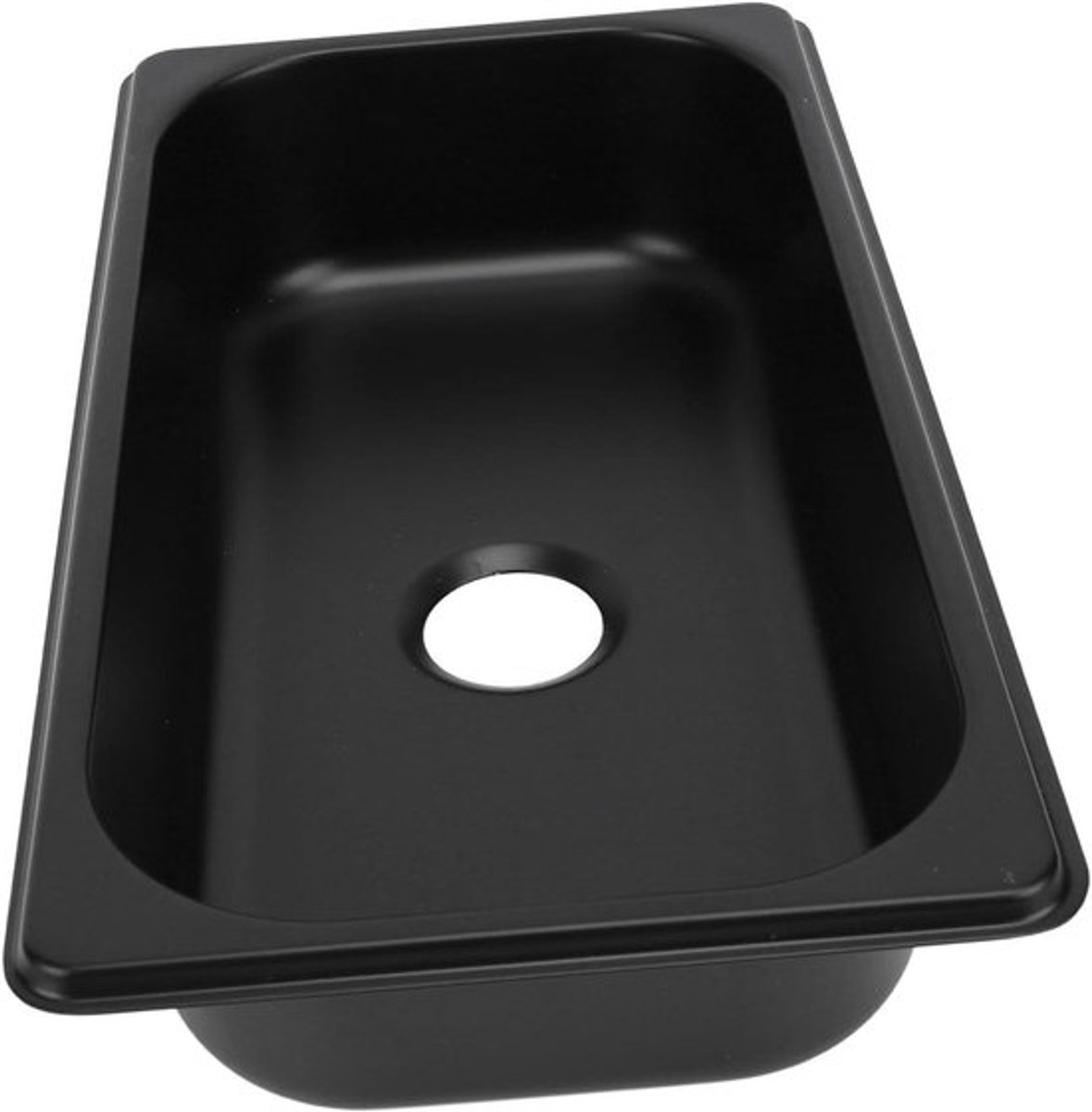 Spoelbak van roostvrij staal voor RV, 128 x 693 x 256 mm