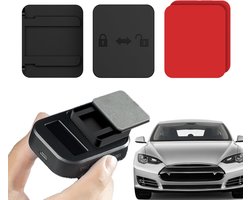 Toll Pass Houder - Toltag Bevestiging - Veilig Tol Passen - Verwijderbare Bevestiging - 45x45 cm - Zwart