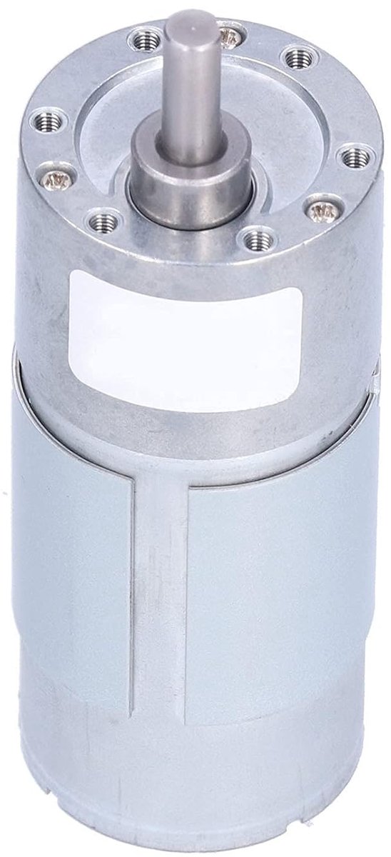 DC Reductiemotor - Snelheidsmotor Variabel Toerental - Automatische Besturing - Lage Geluidsoverdracht - 37mm Diameter - Zilverkleurig