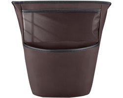 Auto Organizer - Autostoel Opbergtas - Auto Interieur Opruimen - Opbergbarrière Tussen Stoelen - 32.2B x 5.3H cm - Bruin