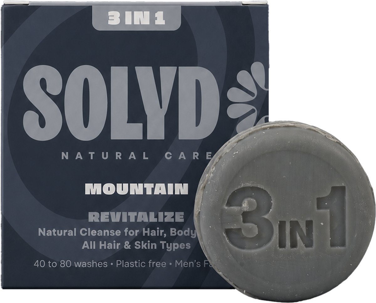 ShampooBars - 3-in-1 Bar Mountain Haar, Lichaam en Gezicht - 60g