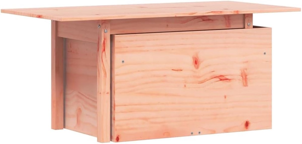 Eettafel Buiten - Tuinmeubel Tafel - Buiten Eten - Verstelbaar Tafelblad - 100x50x75cm - Onbehandeld Hout