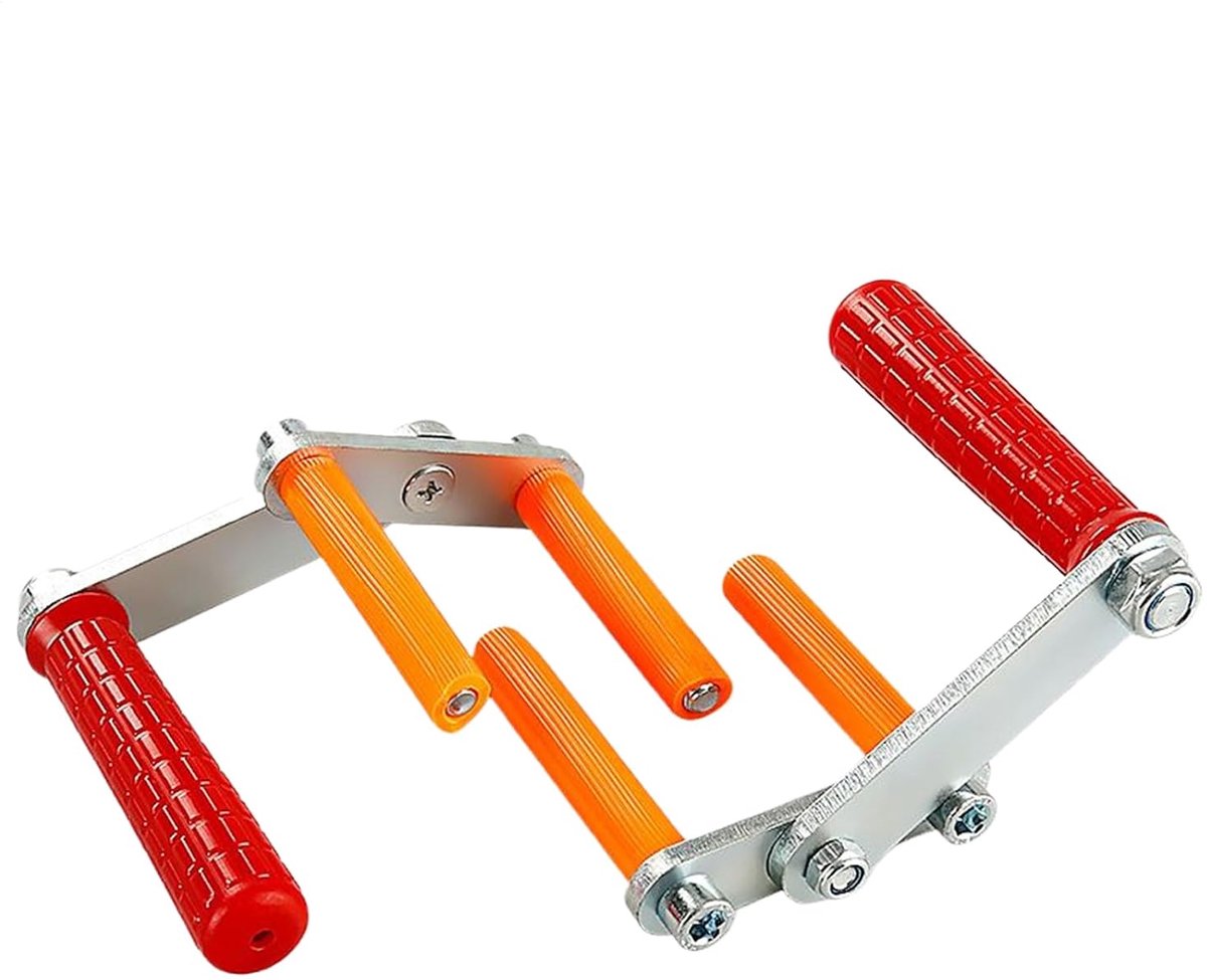 Paneeldrager - Paneelgrijper Plaatdrager - Plaatmateriaal Dragen - Verstelbaar Klemmechanisme - 2 Stuks - Roodachtig Oranje