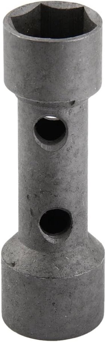 Bougiesleutel Dubbel - Zeskant Dop - Motor Onderhoud - Lange Reikwijdte - 19mm 21mm - Grijs