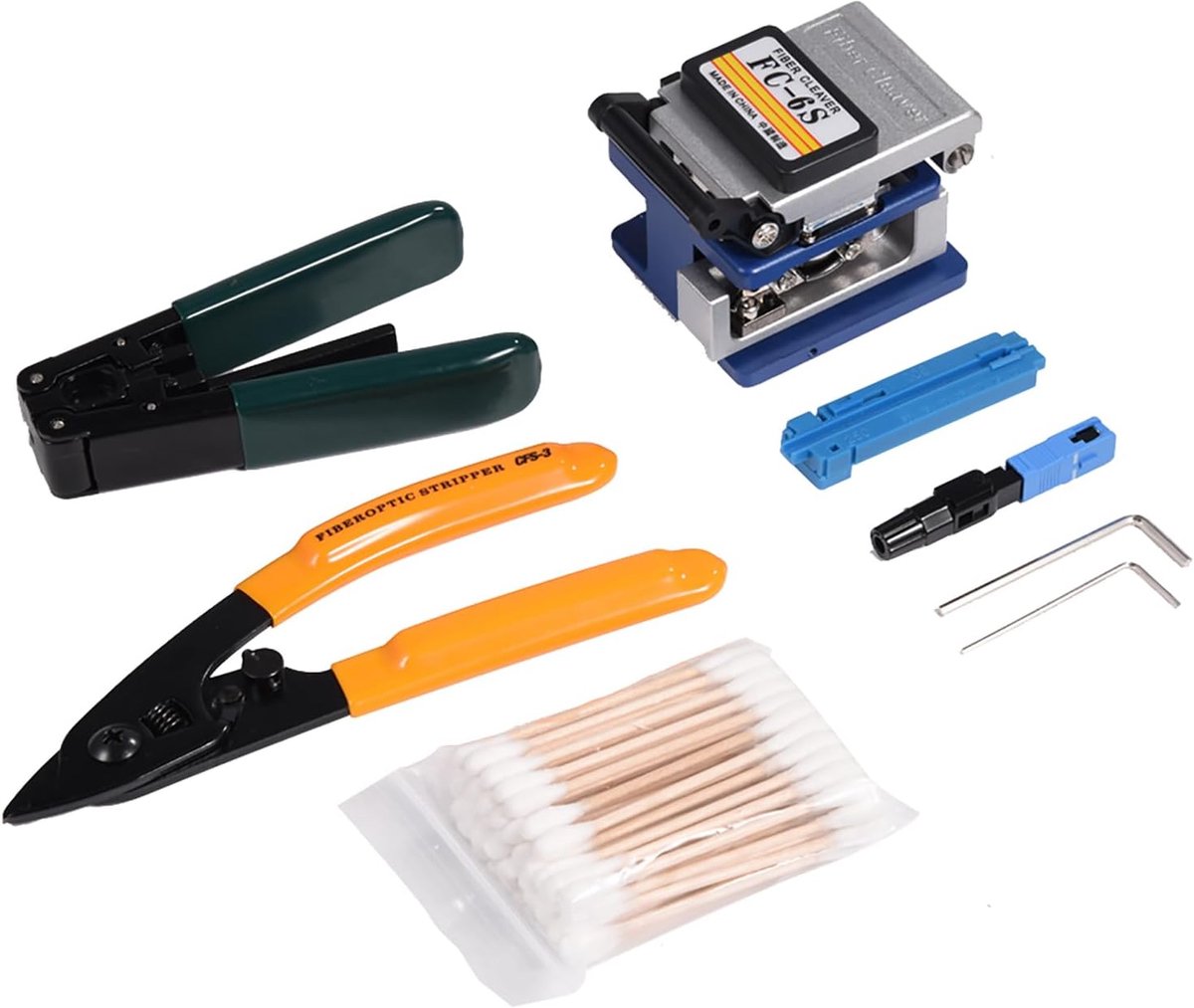 Glasvezel Stripgereedschap Kit - Fiber Optic Tool Set - Glasvezel Installatie - Nauwkeurige Bediening - 668 G - Zwart