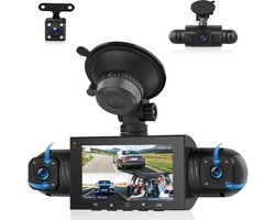 Dashcam - 4-Kanaals - 360 Graden Opname - Hoge Resolutie - Voor Auto's