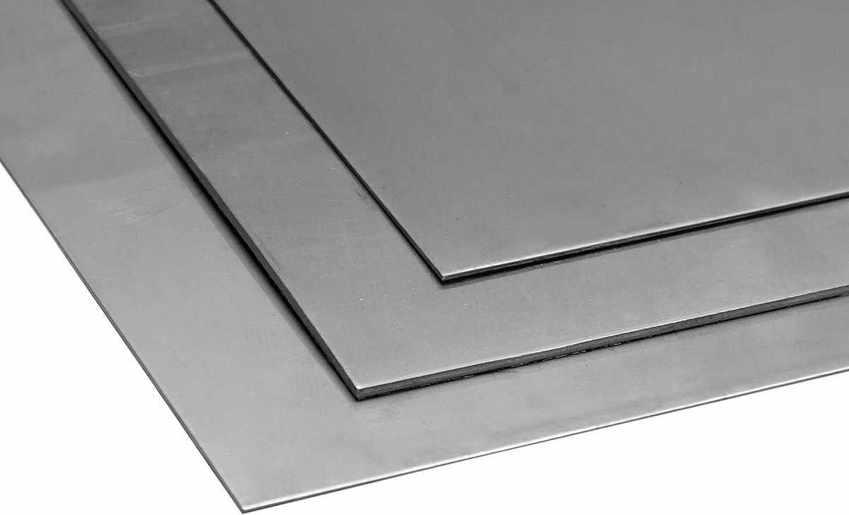 Roestvrijstalen Plaat - Metaalplaat V2A - Industrieel Gebruik - Corrosiebestendig - 500 x 800 mm - Zilverkleurig