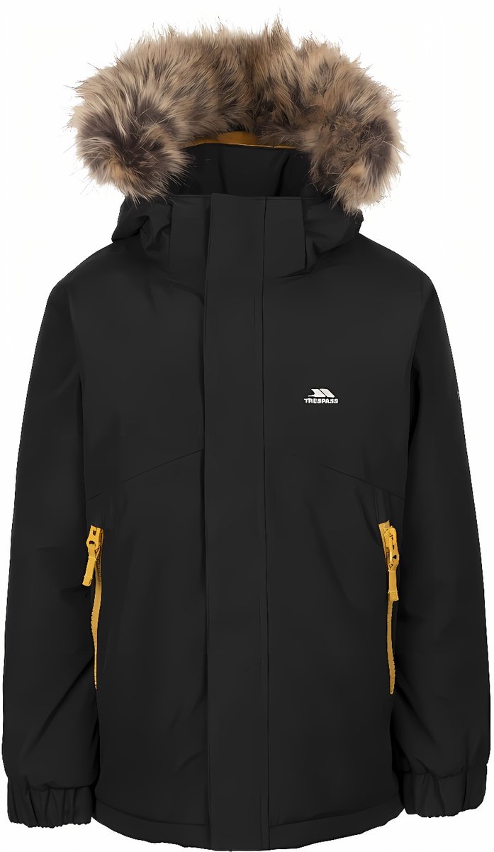 Trespass kinderwinterjas Wyald Rainwear Jacket -3/4 Zwart