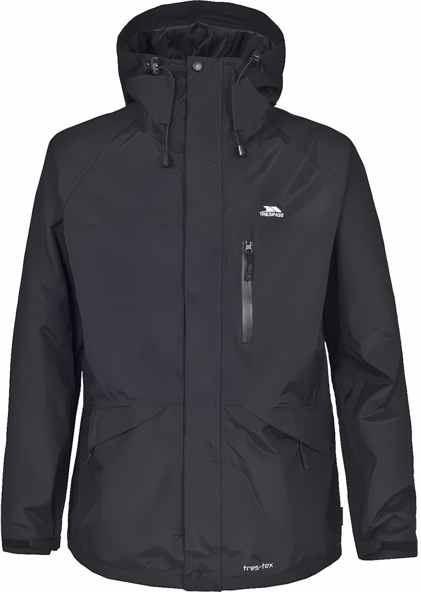 Trespass Rain Jacket Corvo Men Zwart